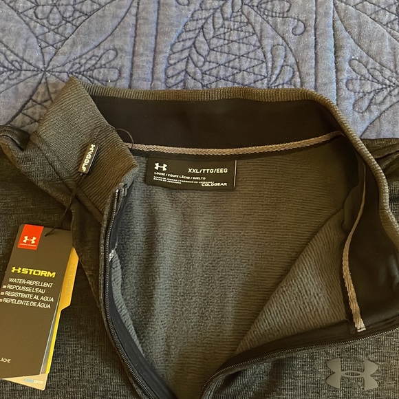 Under Armour Mens Cold Gear Quarter Zip - New With Tags XXL - Picture 2 of 4